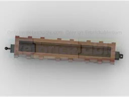 4-Wide Aggregate Stone Train Wagon