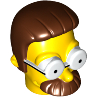 Lego Minifig Head Special, Simpsons, Ned Flanders / Yellow