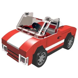 90s style red car