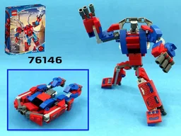 Transformer Speedboat from LEGO Marvel set 76146: Spider-man mech armor