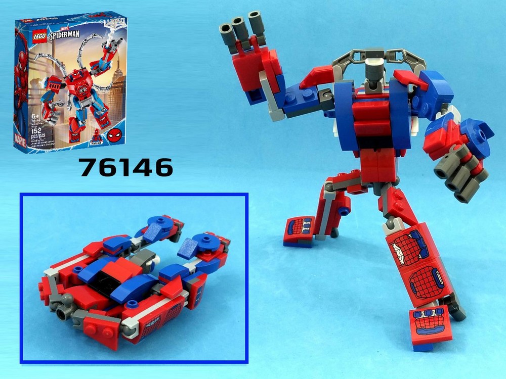Lego Transformer Speedboat from LEGO Marvel set 76146: Spider-man mech armor