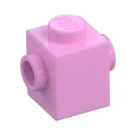 Brick Special 1 x 1 with Studs on 2 Sides / Bright Pink