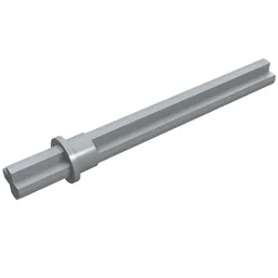 Technic Axle 5.5 with Stop [Rounded Short End] / Light Bluish Gray