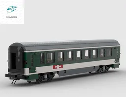 8 wide Swiss 90s Intercity wagon