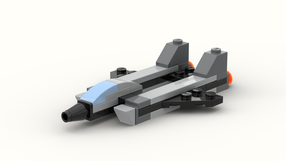 Lego F-38 (p-38 in style of F-15)