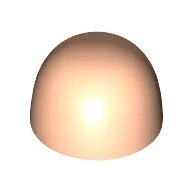 Head Top, Bald / Light Nougat