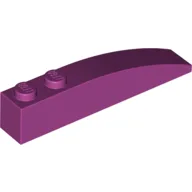Brick Curved 6 x 1 / Magenta