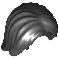 Hair Mid-Length Tousled with Center Part / Black