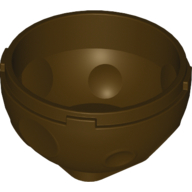 Lego Rock Arctic Globe, Bottom / Dark Brown