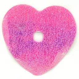 Clikits Icon Accent, Heart, Foil 6 3/4 x 6 3/4 with Textured Iridescent Surface / Dark Pink