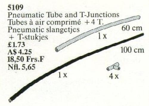Lego Pneumatic Tubes and Pieces