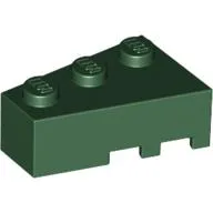 Brick Wedged, Angled 3 x 2 Left / Dark Green