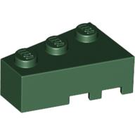 Lego Brick Wedged, Angled 3 x 2 Left / Dark Green