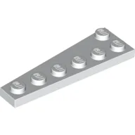 Wedge Plate 6 x 2 Right / White