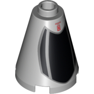Lego Cone 2 x 2 x 2, Open Stud with B-wing Cockpit Print