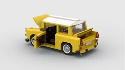 Trabant 601 Yellow