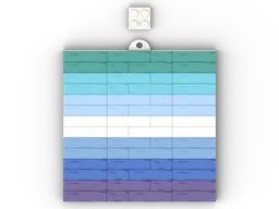 Gay Men's Flag (based on Brick Mountain US's pride flag builds)