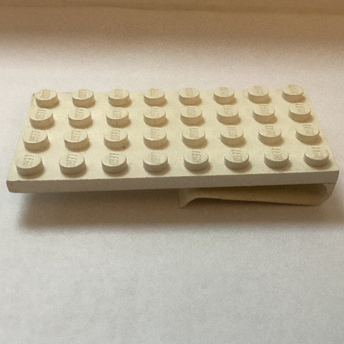 Lego Scala, Plate Special 4 x 8 with Clip / White