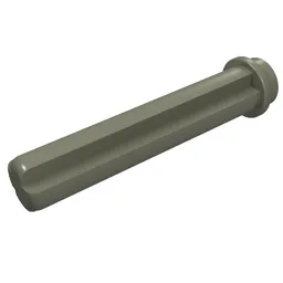 Technic Axle 3 with Stud / Dark Gray