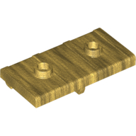 Lego Treasure Chest Lid, Flat with 2 Studs / Pearl Gold