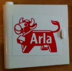 Door 1 x 5 x 4 Left with Arla Dairy Logo Pattern (Sticker) - Set 1581-2