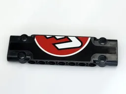 Technic, Panel Plate 3 x 11 x 1 with Red and White Partial '41' in Circle Pattern Right (Sticker) - Set 42066