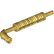 Exhaust Pipe with Technic Pin - Flat End, Squared Hole / Pearl Gold