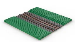 Modular grünfläche mit gleis / Modular green area with track