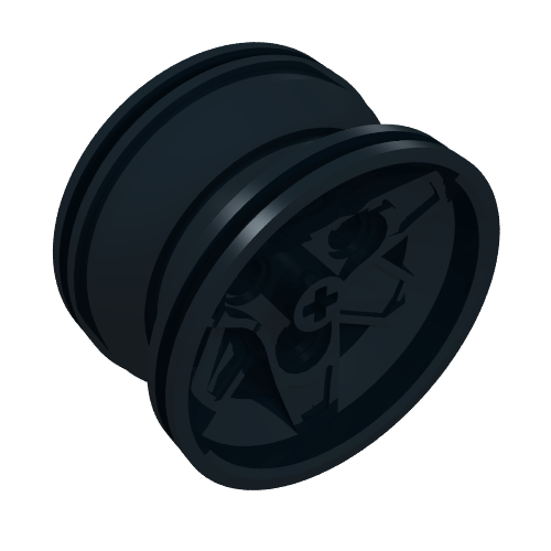 Lego Wheel 43.2 x 26 Technic Racing Small with 3 Pinholes / Black