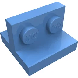 Bracket 2 x 2 with 1 x 2 Vertical Studs / Medium Blue