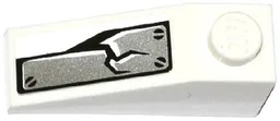 Slope 33 3 x 1 with Cracked Armor Plate Pattern (Sticker) - Set 70737