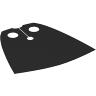 Lego Neckwear Cape, Standard, Dark Red Back [Traditional Starched Fabric] / Black