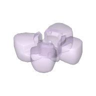Lego Clikits Icon, Butterfly 2 x 2 with Hole / Trans-Light Purple