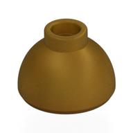 Lego Brick Round 1.5 x 1.5 Dome Top [Plain] / Pearl Gold