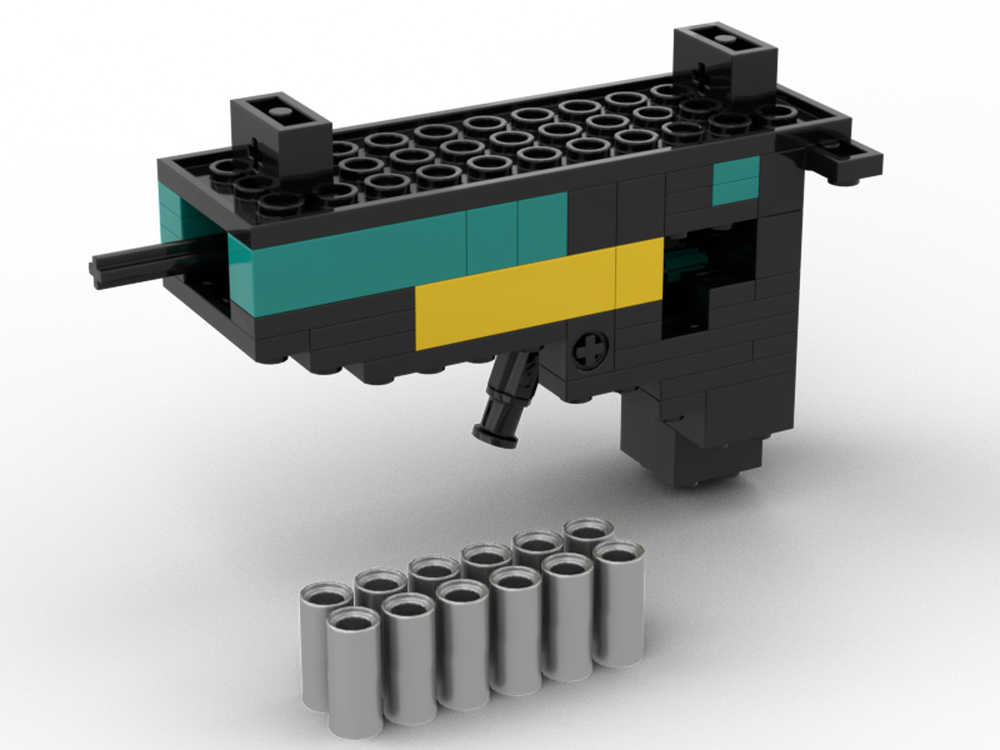 Lego Pocket gun v2 (shell ejecting)