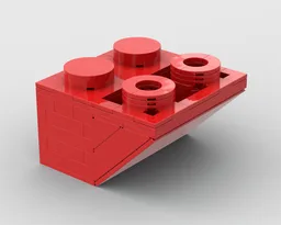Upscaled inverted 45° slope