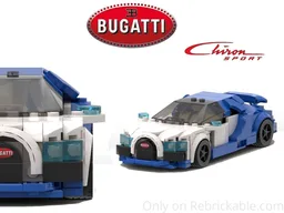 BUGATTI Chiron Sport - White & Blu
