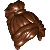Lego Hair Long Wavy with Ponytail [PLAIN] / Reddish Brown