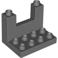 Duplo Plate 3 x 4 x 2 1/3 Rampart / Dark Bluish Gray