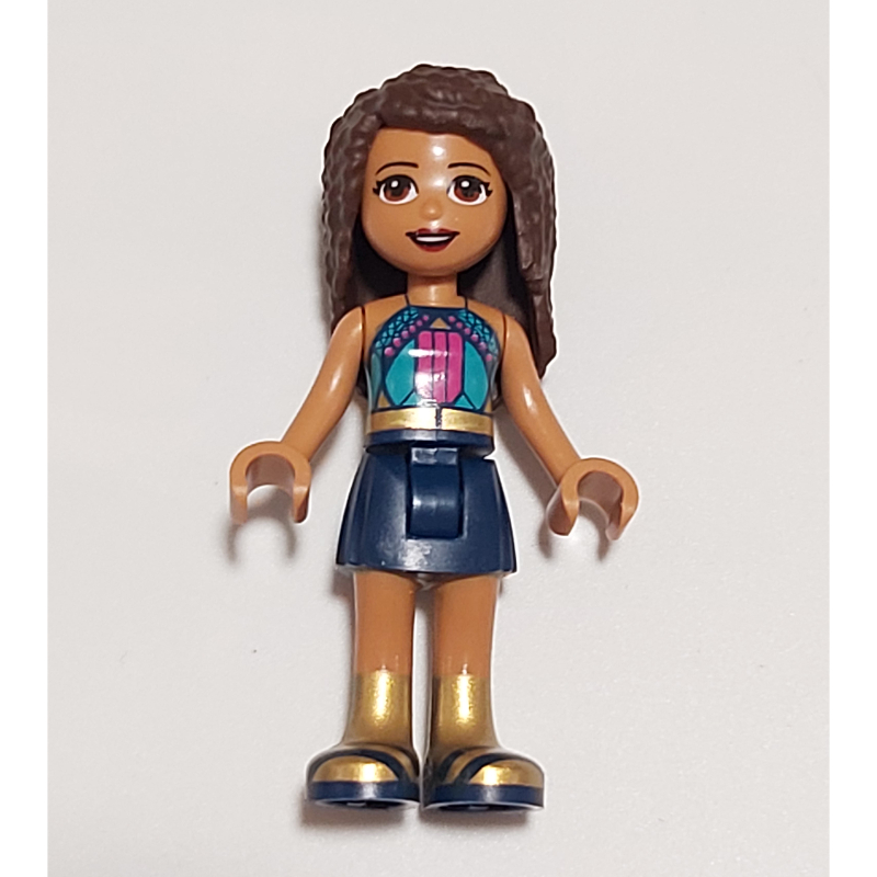 Lego Andrea - Dark Turquoise Top, Dark Blue Skirt
