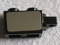 Lego Hinge Brick 1 x 2 Locking with 1 Finger Horizontal End with Mirrored Pattern on Both Sides (Stickers) - Set 75827