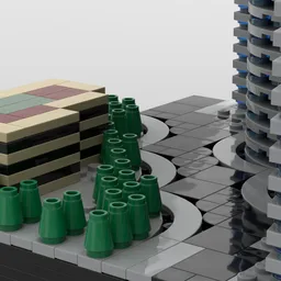 Panorama Tower at 1/650th Scale