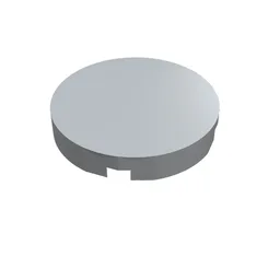 Tile Round 2 x 2 with Bottom Stud Holder / Light Bluish Gray