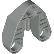Technic Connector Block 3 x 3 Triangular with Axle, and Pin Hole / Light Gray