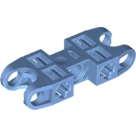 Technic Axle and Pin Connector 2 x 5 with Two Ball Joint Sockets / Medium Blue