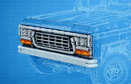 radiator grille (facelift 1979) for f150