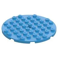 Plate Round 8 x 8 / Dark Azure