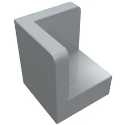 Panel 1 x 1 x 1 Corner / Light Bluish Gray