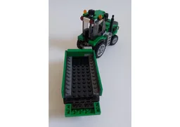 Green Tractor with Trailer
