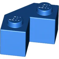 Brick Wedged 2 x 2 Facet / Blue